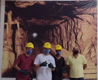 Alunos de Mineração visitam mina subterrânea em Campo Largo, no Paraná